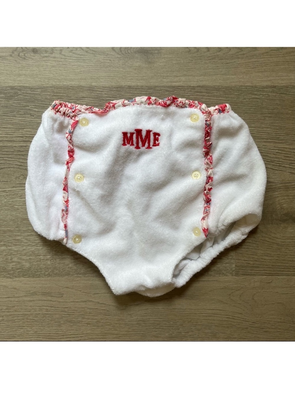 Ralph Lauren Terry Cloth Monogrammed Swim Diaper Cover MME (3months)